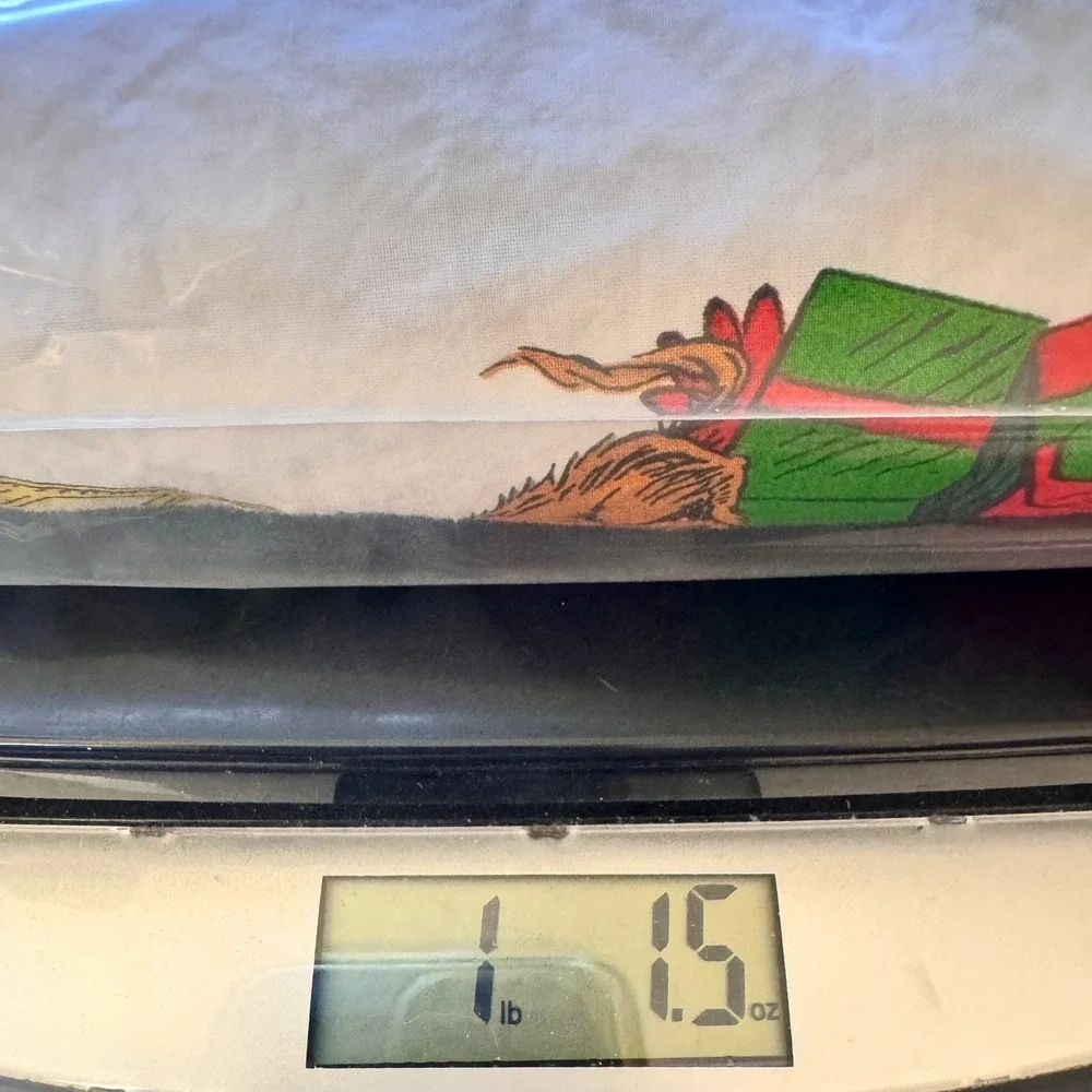 Pottery Barn Kids Flat Sheet Twin White The Grinch Holiday Christmas Bedding